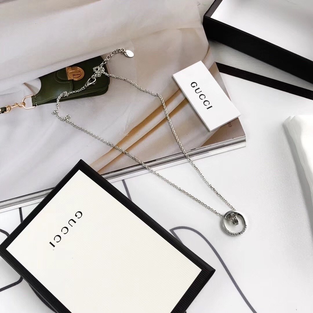 Gucci Sterling Silver Fortune Necklace - Image 8