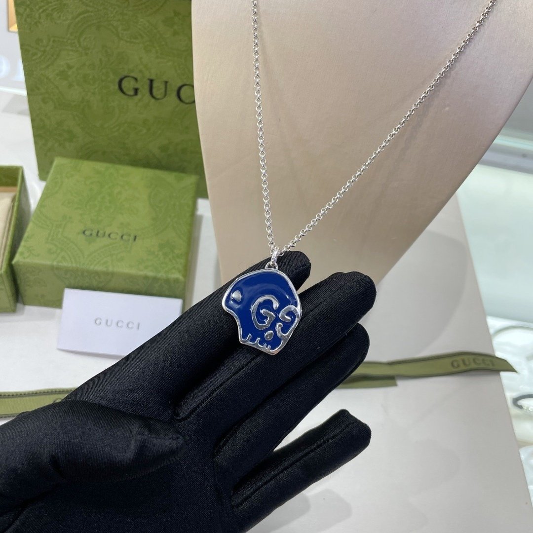 Gucci Color Hopping Sterling Silver Necklace - Image 4