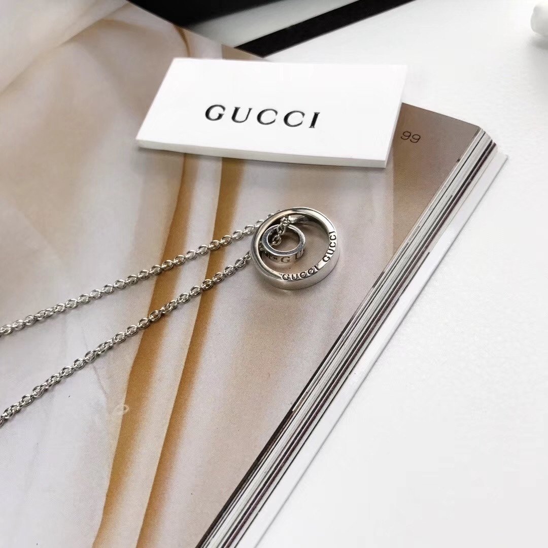 Gucci Sterling Silver Fortune Necklace - Image 2