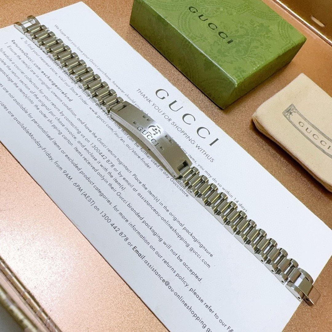 Gucci Sterling Silver Elegant Men's Bracelet - Image 3