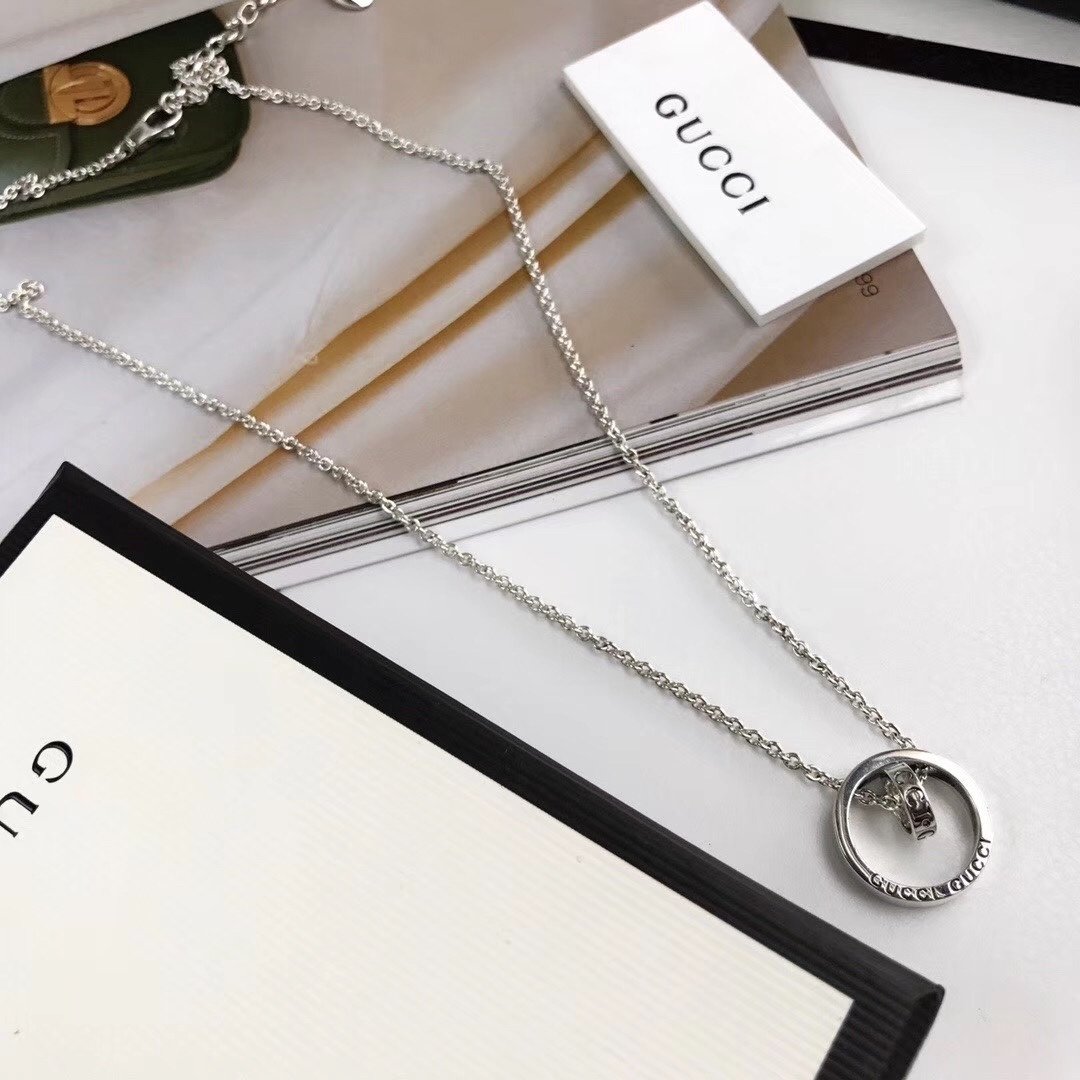 Gucci Sterling Silver Fortune Necklace