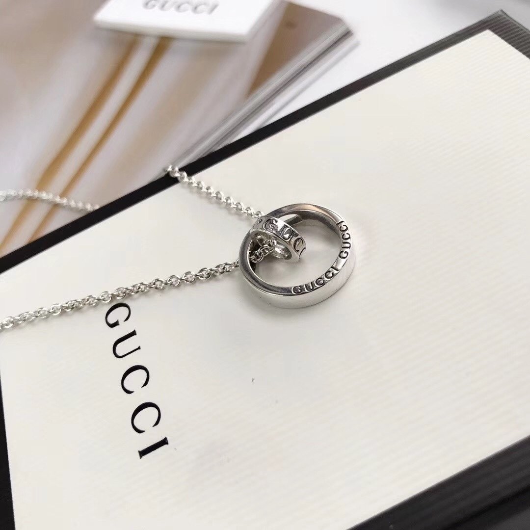 Gucci Sterling Silver Fortune Necklace - Image 3