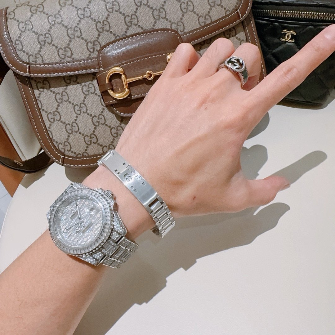 Gucci Sterling Silver Elegant Men's Bracelet - Image 2