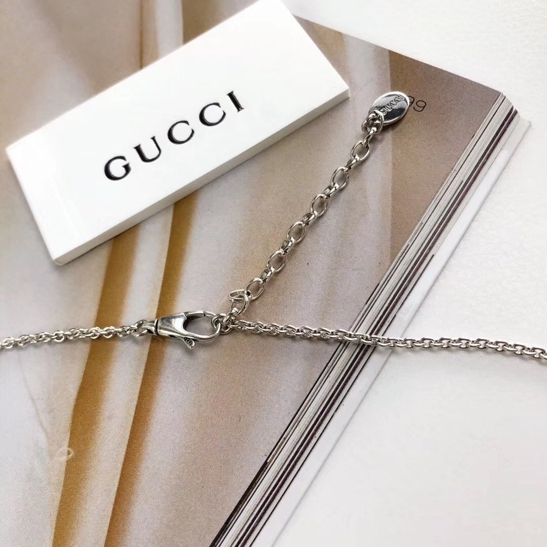 Gucci Sterling Silver Fortune Necklace - Image 4
