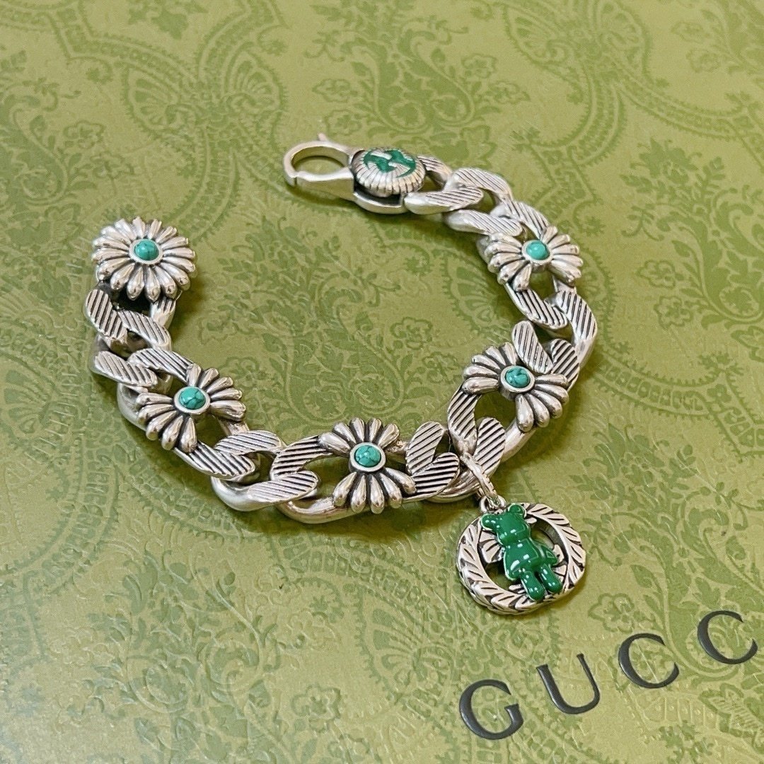 Gucci Sterling Silver Exquisite Classic Bracelet
